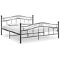 Estructura de cama sin colchón metal negro 100x200 cm