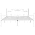 Estructura de cama sin colchón metal blanco 160x200 cm