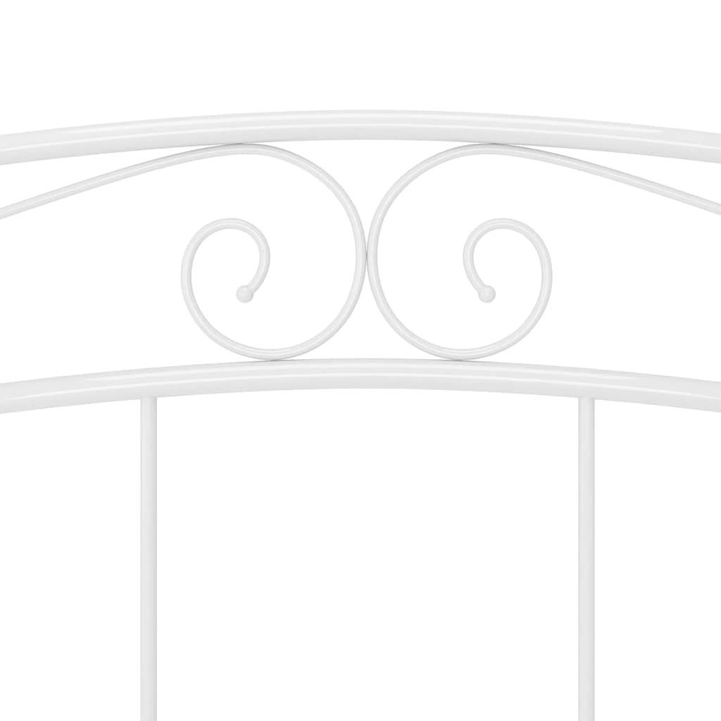 Estructura de cama sin colchón metal blanco 160x200 cm
