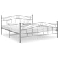 Estructura de cama sin colchón metal blanco 160x200 cm