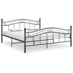 Estructura cama extensible sin colchón metal negro 80x130/200cm