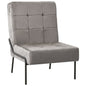 Silla de relajación de terciopelo crema blanca 65x79x87 cm
