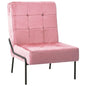 Silla de relajación de terciopelo crema blanca 65x79x87 cm