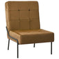 Silla de relajación de terciopelo crema blanca 65x79x87 cm