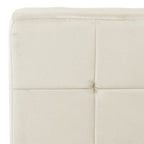 Silla de relajación de terciopelo crema blanca 65x79x87 cm