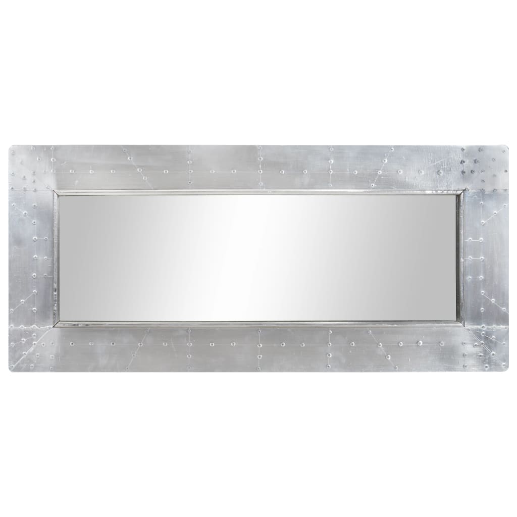 Espejo aviador de metal 110x50 cm