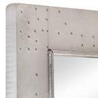 Espejo aviador de metal 110x50 cm