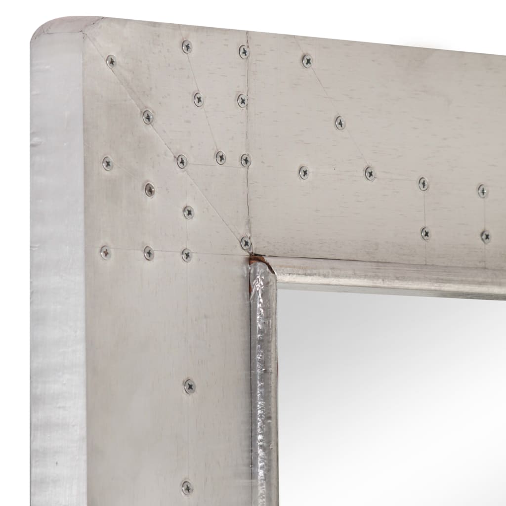 Espejo aviador de metal 110x50 cm