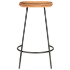 Taburetes de cocina 2 unidades madera maciza de acacia