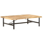 Mesa de centro de madera maciza de mango 142x90x42 cm