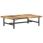 Mesa de centro de madera maciza de acacia 142x90x42 cm
