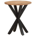 Mesa auxiliar de madera maciza de acacia 48x48x56 cm