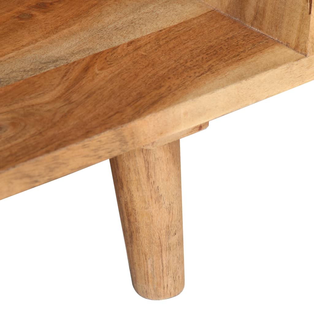 Mueble para TV madera maciza de acacia 115x30x39 cm