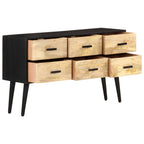 Aparador de madera maciza de mango 110x33x64 cm