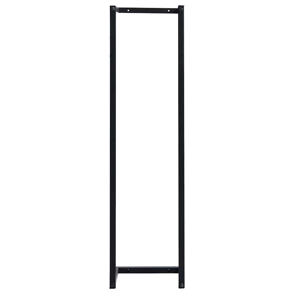 Toallero de hierro negro 25x20x95 cm