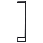 Toallero de hierro negro 25x20x95 cm