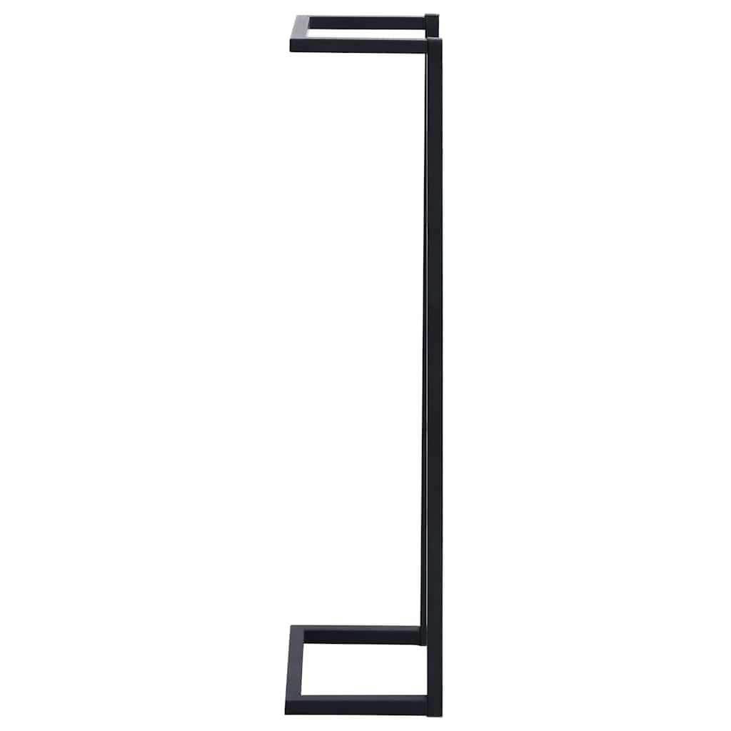 Toallero de hierro negro 25x20x95 cm