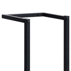 Toallero de hierro negro 25x20x95 cm
