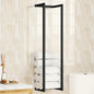 Black iron towel rack 25x20x95 cm