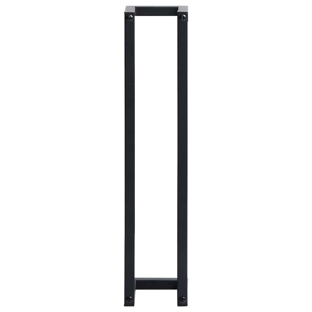 Toallero de hierro negro 12,5x12,5x60 cm