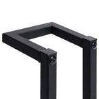 Toallero de hierro negro 12,5x12,5x60 cm