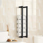 Black iron towel rack 12.5x12.5x60 cm