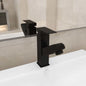 Torneira de lavatório de casa de banho com função extraível preta 157x172 mm