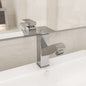 Torneira de lavatório de casa de banho com função extraível preta 157x172 mm