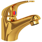 Grifo mezclador de lavabo dorado 13x10 cm