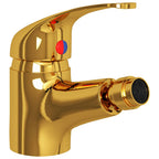 Grifo mezclador de bidé dorado 13x12 cm