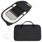 Parque de perros plegable bolsa de transporte negro 90x90x58 cm