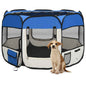 Parque de perros plegable bolsa de transporte negro 90x90x58 cm