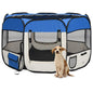Parque de perros plegable bolsa de transporte negro 90x90x58 cm