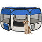 Parque de perros plegable bolsa de transporte negro 90x90x58 cm