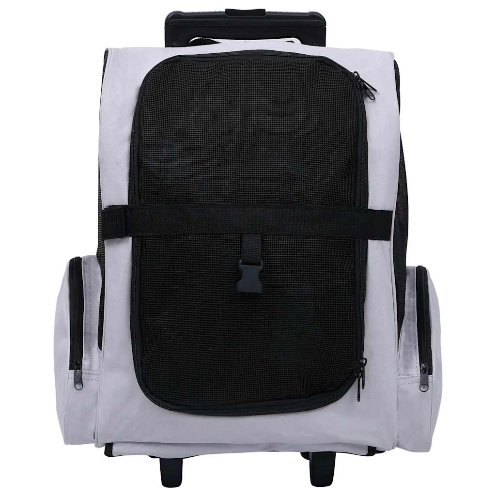 Carro plegable para mascotas multiusos gris