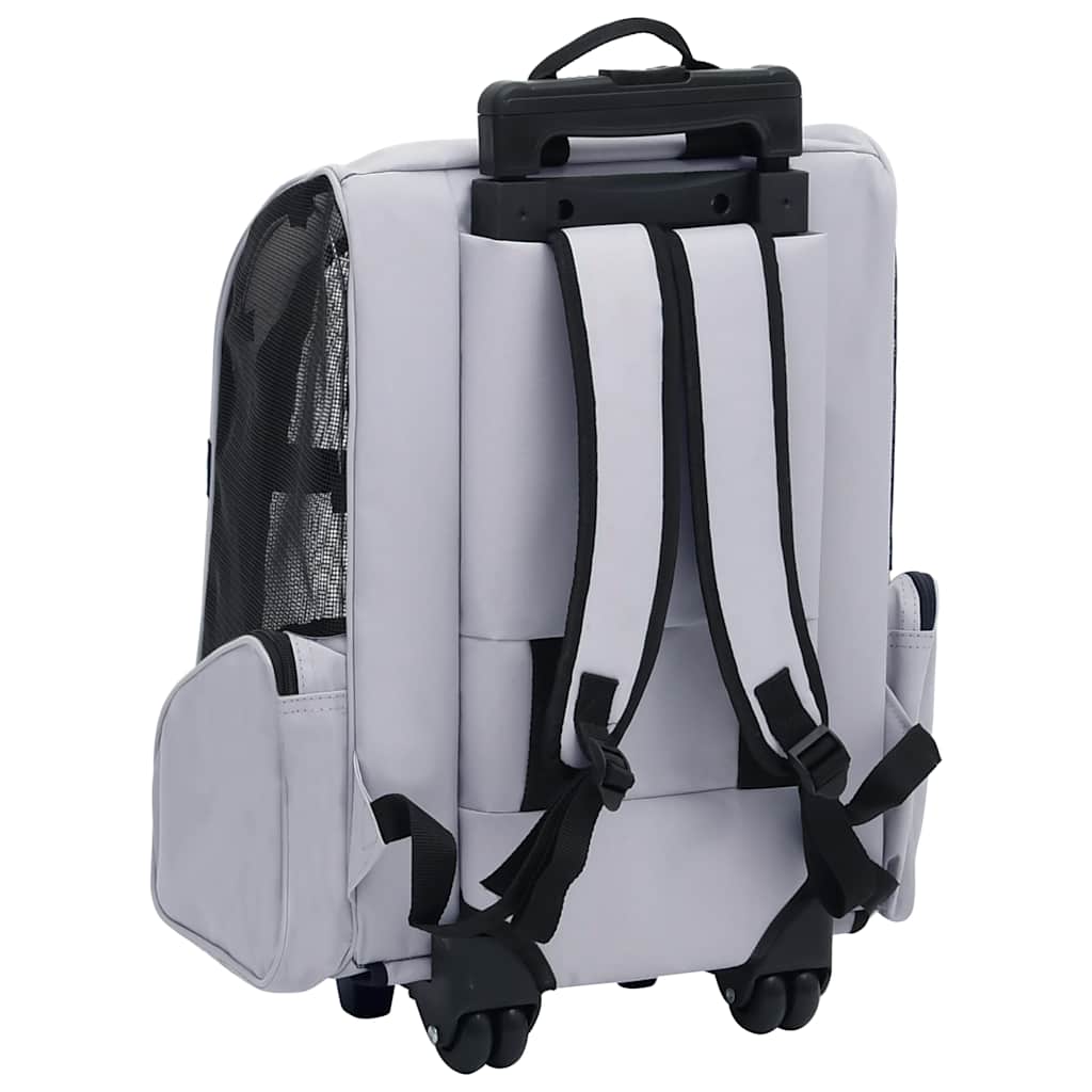 Carro plegable para mascotas multiusos gris