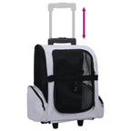 Carro plegable para mascotas multiusos gris