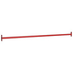 Barra horizontal de gimnasia de acero rojo 125 cm