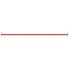 Barra horizontal de gimnasia de acero rojo 125 cm