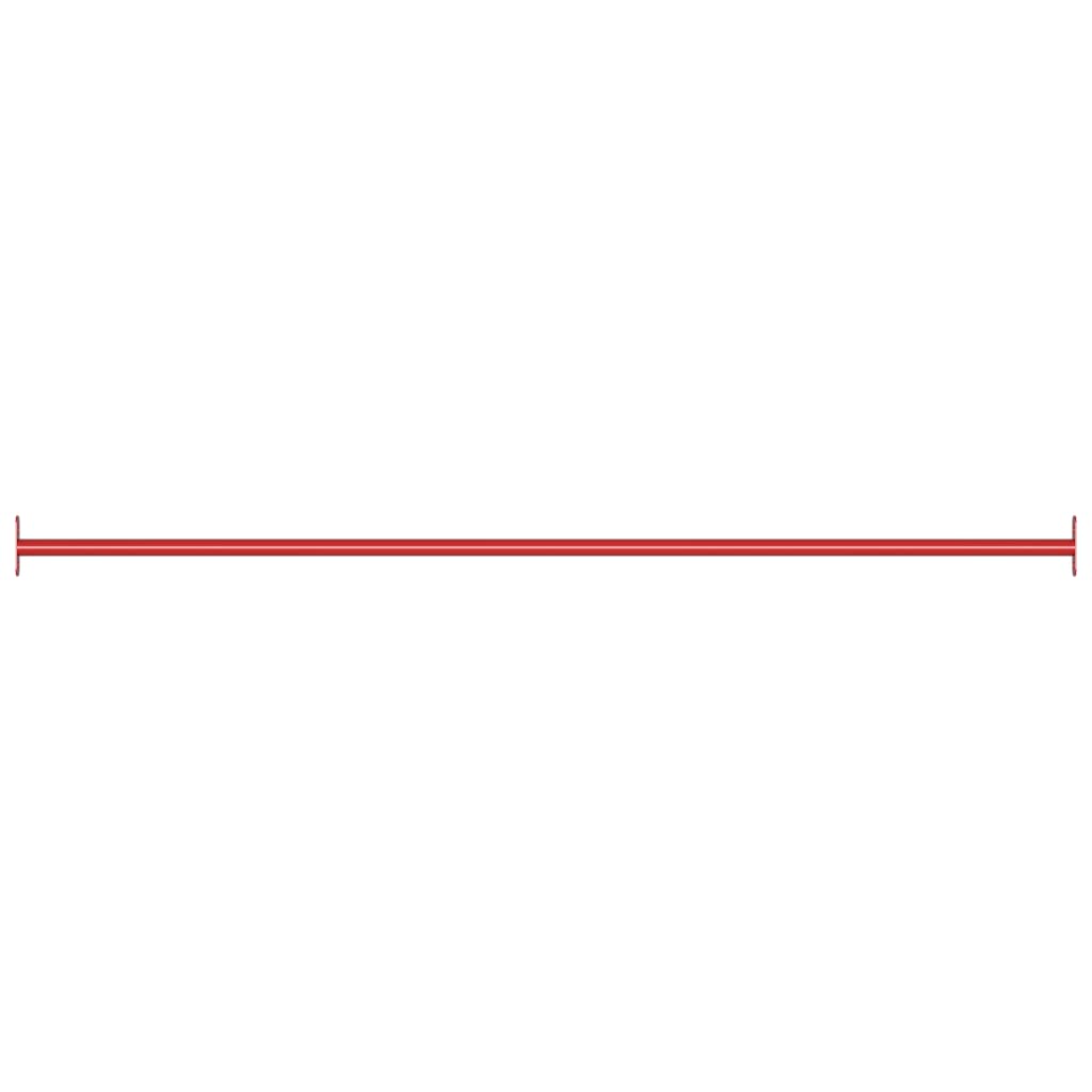 Barra horizontal de gimnasia de acero rojo 125 cm