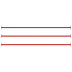 Barra horizontal de gimnasia de acero rojo 125 cm