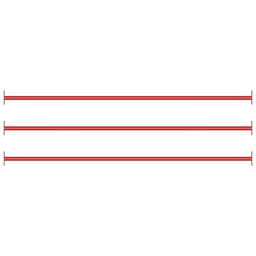 Barra horizontal de gimnasia de acero rojo 125 cm