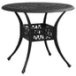 Mesa de jardín aluminio fundido blanca 78x78x72 cm