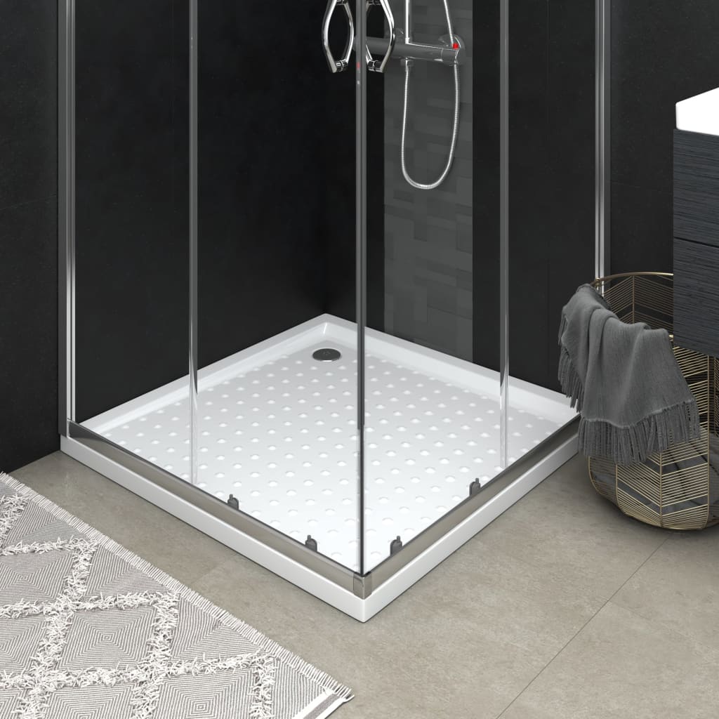 Shower tray with ABS white dots 70x100x4 cm