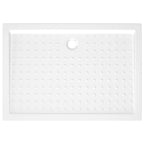 Plato de ducha con puntos ABS blanco 70x100x4 cm