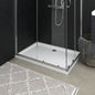 Base de duche com pontos ABS branco 70x100x4 cm