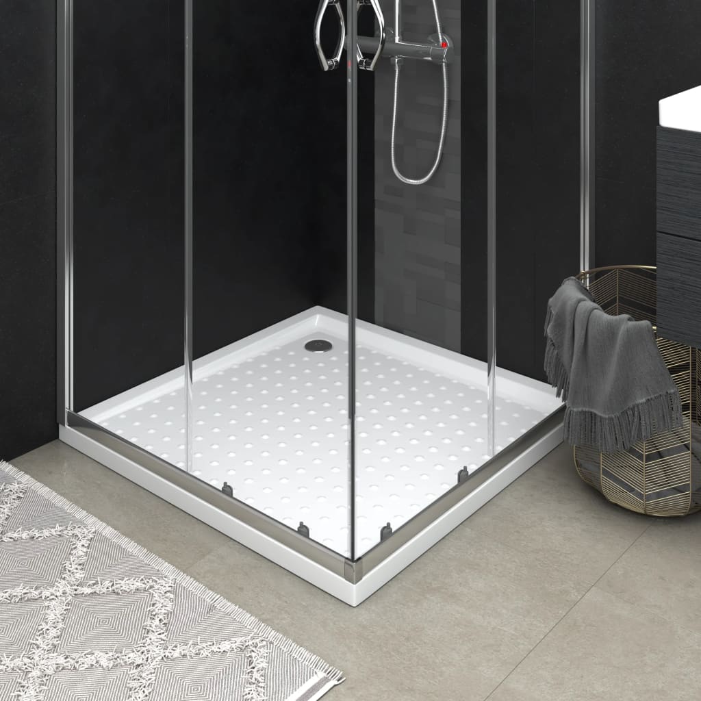 Shower tray with ABS white dots 70x100x4 cm
