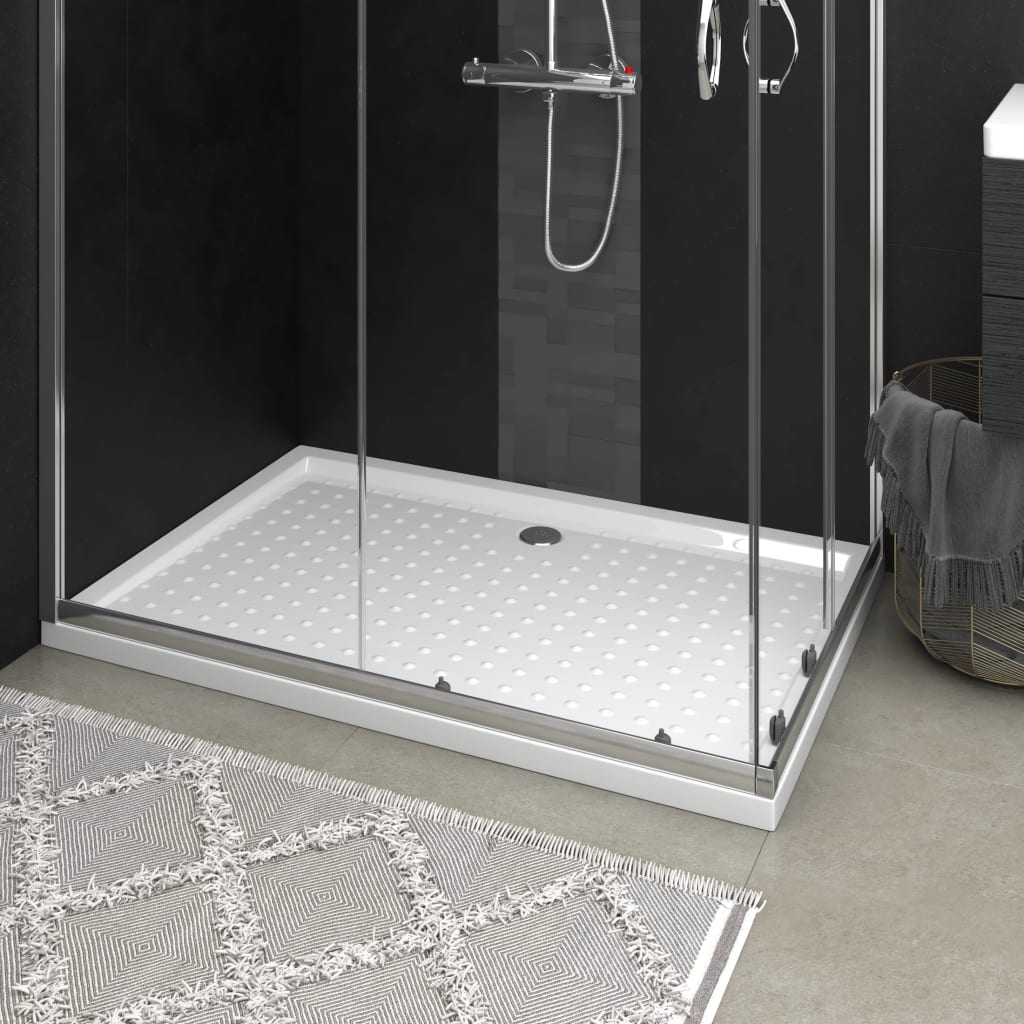 Shower tray with ABS white dots 70x100x4 cm