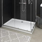 Base de duche com pontos ABS branco 70x100x4 cm