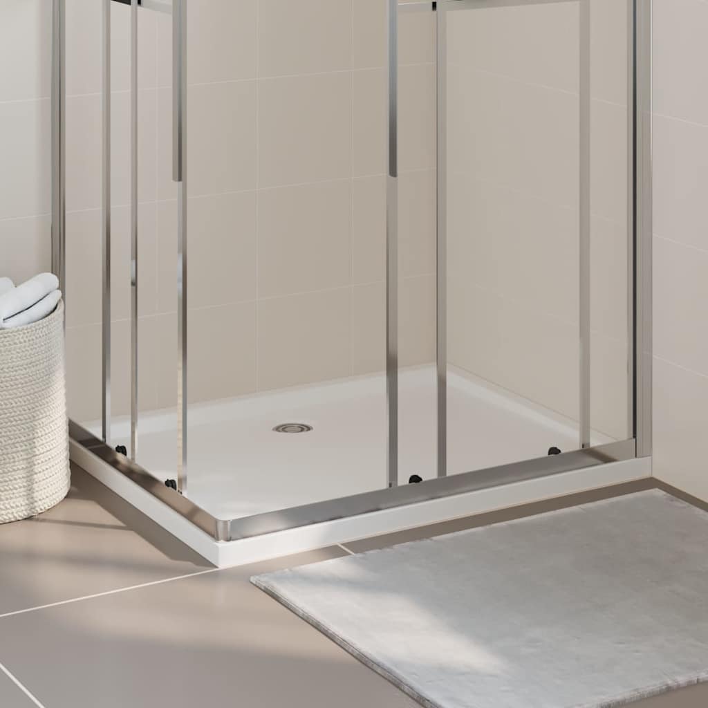 Black ABS square shower tray 90x90 cm